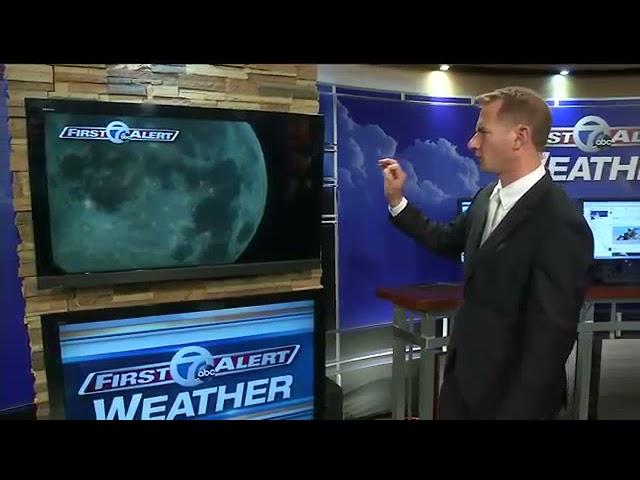 2016-07-18 Did meteorologist Andy Parker catch a UFO passing over the Moon live (by WKBW)