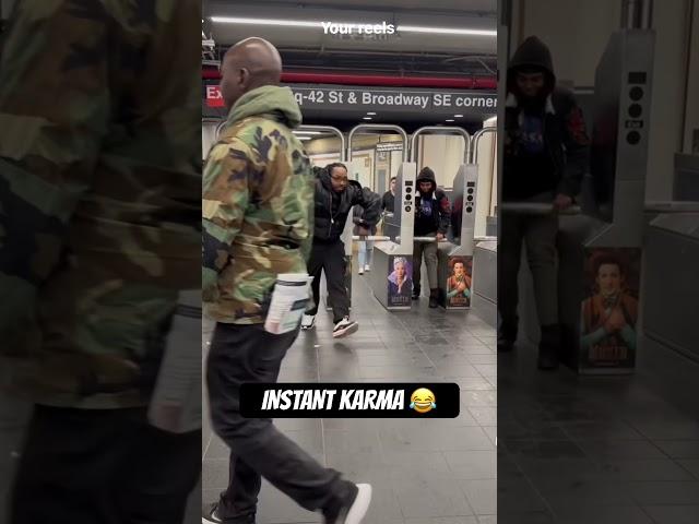 MTA INSTANT KARMA ‼️ #nyc #mta #karma