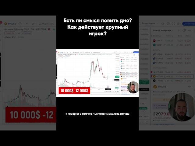 Есть ли смысл ловить дно? Как действует крупный игрок?