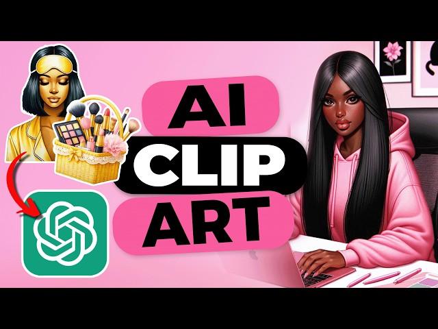 Easy AI Clip Art Tutorial for You to Sell - Perfect for Beginners who want Passive Income!