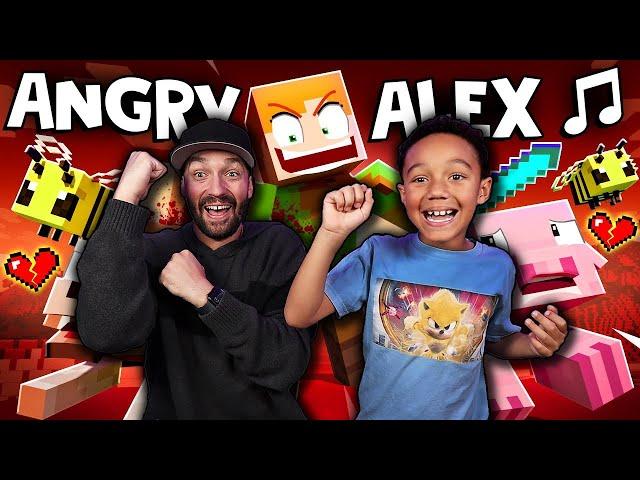 ANGRY ALEX"  [VERSION A] Minecraft Animation Music Video @ZAMinationProductions REACTION