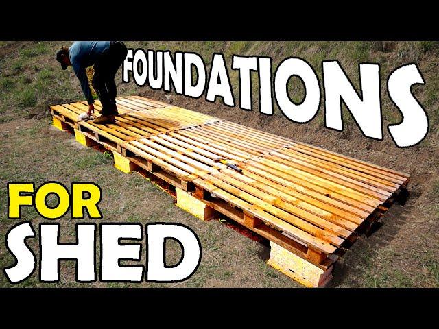 How to Build a Pallet Deck for Shed, Cabin Foundation #1