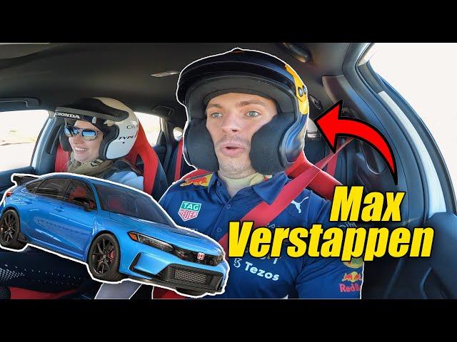 My Ride-Along with F1 Champ Max Verstappen in a Honda Civic Type R