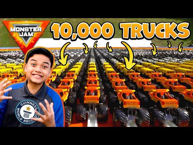 Monster Jam's World Record Breaking Stunt  Revved Up Recaps Ep 6