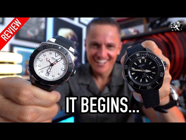 The Next Watch Trend Revealed: New $500 Seiko Mini Samurai SRPL15 & Alpina 39mm Seastrong GMT Diver