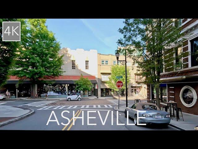 Asheville North Carolina City Drive 4K - Driving The Land of the Sky / AVL Tour