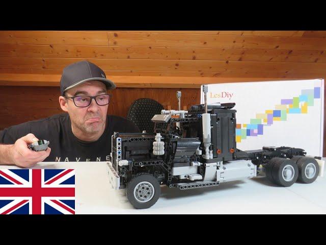 LESDIY 72820 - MOC 1:17 Technology RC(?!) Engineering Truck Trailer Black - Review