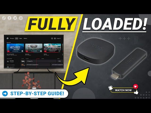  FULLY LOADED ONN 4K Pro Box or Stick  Download Every App!!