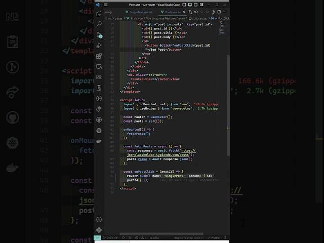 Programmatic navigation between routes in #vue3 composition api