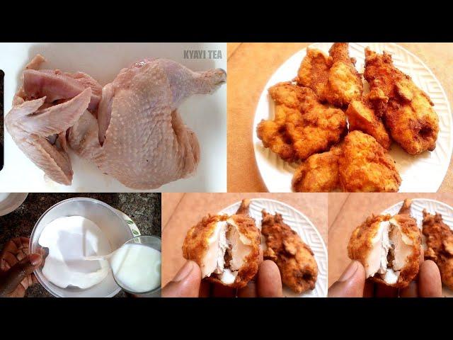 How to Make Fried Chicken Style KFC Tuyige Okufumba Enkoko Ensule Mubutto