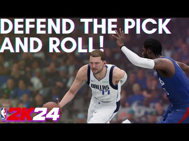 How to DEFEND the PICK AND ROLL in NBA 2K24!