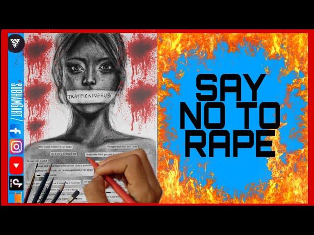 Say No To Rape || Rapist's Girl Sketch.