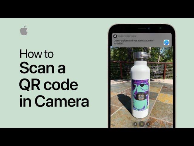 How to scan a QR code with Camera on iPhone, iPad, or iPod touch – Apple Support