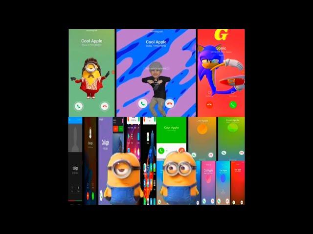 Minions & Sonic & Emoji various screen calls recordings