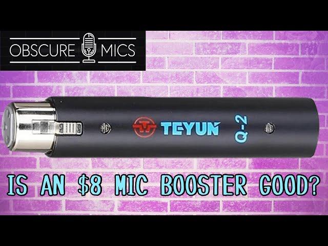 $8 Freaking Dollars??  The Teyun Q-2 Dynamic & Ribbon Microphone In-line Preamp