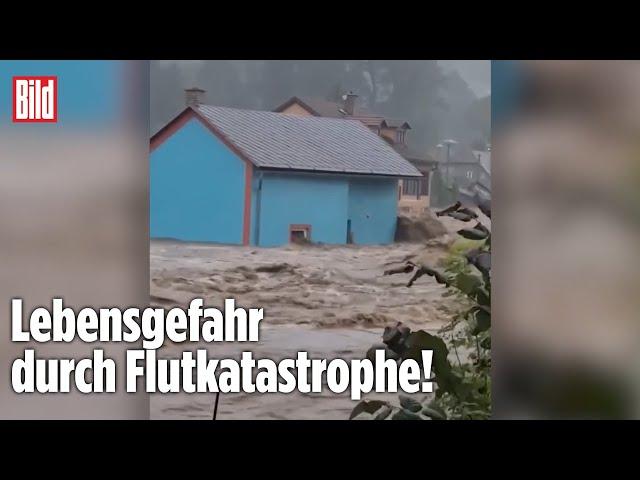 Hochwasser in Europa: Tschechische Retter riskieren ihr Leben!