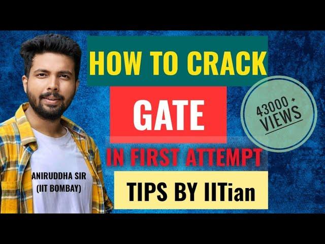 GATE Exam : Best preparation strategy for civil engineering #aniruddhasir #civilengineering #iitb