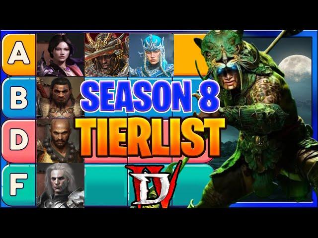 Diablo 4 Season 8 Best Class Tierlist For Push Pit : and Best Builds  From Season 8 Diablo IV PTR