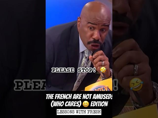 FAMILY FEUD FUN! (FRENCH R  NOT AMUSED!  Edition) FRESH REWIND #comedy #fail #funny #teacher
