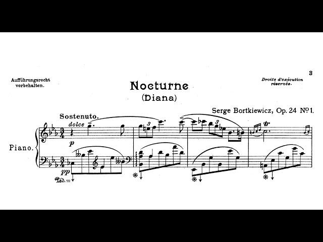 Sergei Bortkiewicz - Nocturne (Diana), Op.24/1