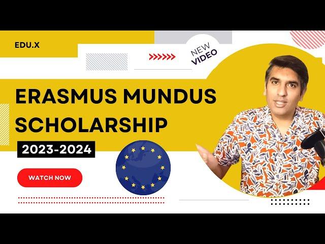 Erasmus Mundus masters scholarship in Europe 2023 | Complete info to apply