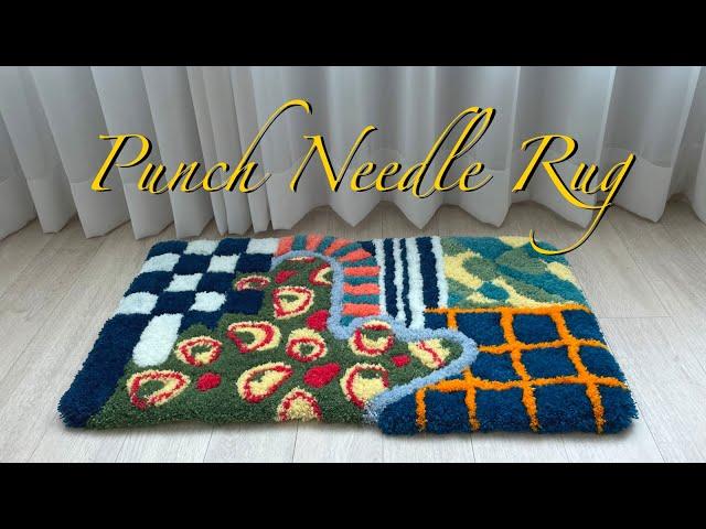 Punch Needle Rug (feat. Pinterest style, Punch Needle clipper)