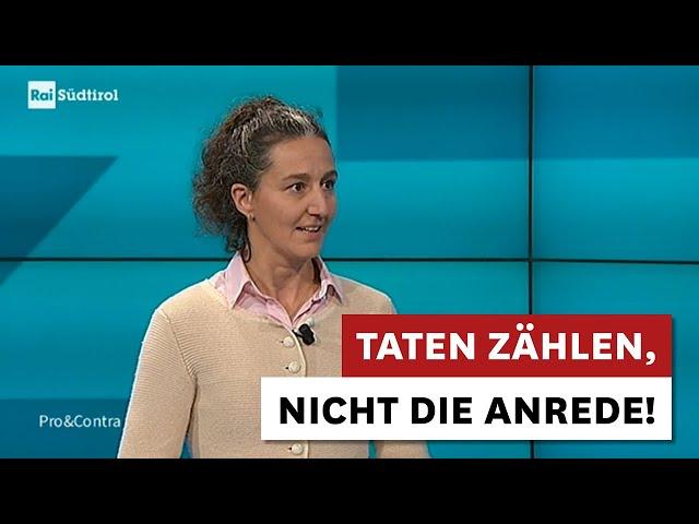 Von Gendern und vermeintlich gerechter Sprache - Myriam Atz Tammerle in „Pro und Contra“