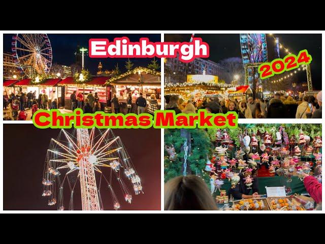 Edinburgh, 󠁧󠁢󠁳󠁣󠁴󠁿Christmas Market 2024 / Night Walking Tour Rids Stalls,& Festive Attractions