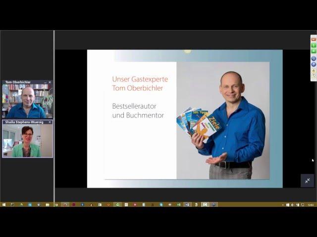 Mission Bestseller Webinar mit Tom Oberbichler