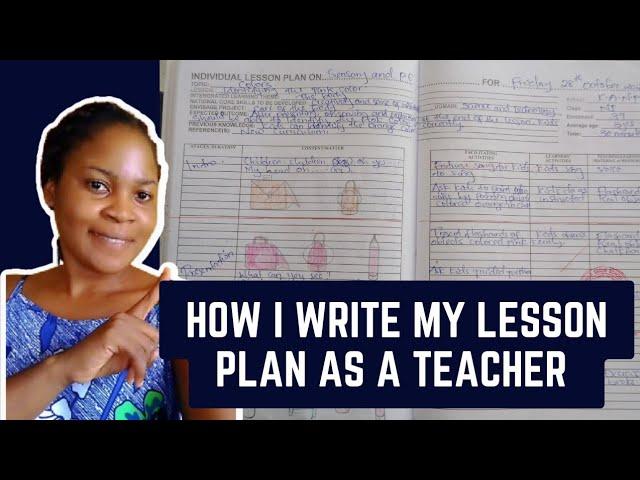 How to write lesson plan | Teaching tips | Cameroonian youtuber