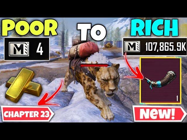 METRO ROYALE ZERO TO HERO GET RICH FAST TIPS  PUBG METRO ROYALE CHAPTER 23