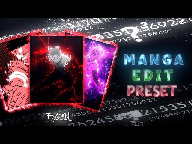 Trending Manga Edit Preset | Alight Motion (xml, link, qr) | JJK/BLUE LOCK MANGA EDIT