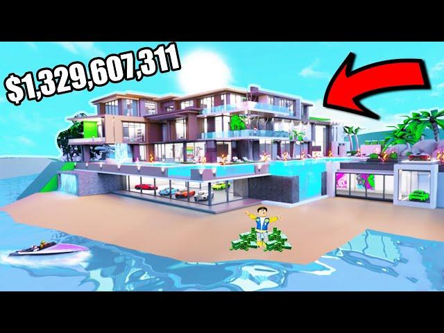 I BUILT The NEW BIGGEST RICHEST LUXURY TROPICAL HOUSE In MEGA MANSION TYCOON!