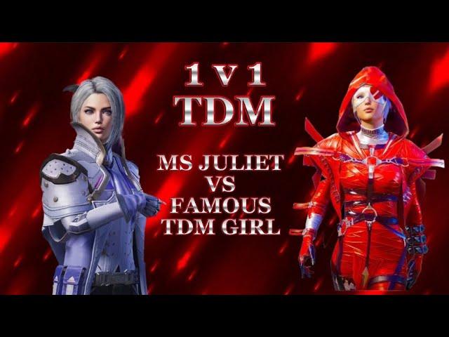 1 v 1 TDM  MS JULIET YT VS Famous Pubg girls  | No Hate | Frendly Match