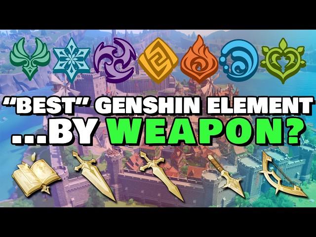 Which Genshin ELEMENT Has The Most Of Each Weapon TYPE? (And Which Has The Least!)