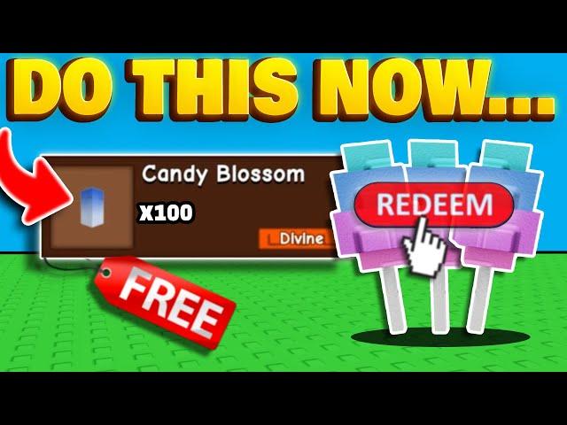 GROW A GARDEN CODES FOR FREE CANDY BLOSSOM  HOW TO GET CANDY BLOSSOM IN GROW A GARDEN (TUTORIAL)