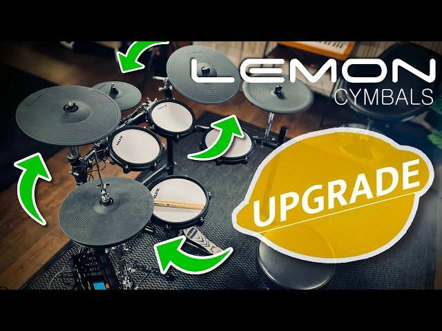 Lemon e-cymbals UPGRADE on NUX DM-310 e-drums + EZ Drummer 3 sounds