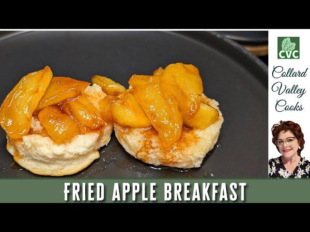 Fried Apple Breakfast , Homemade Biscuits & Gravy, Sausage & Eggs