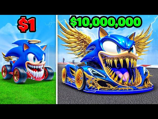 $1 To $10,000,000 GOD SONIC CAR In GTA 5!