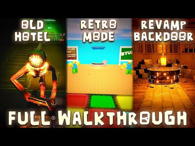 Doors New Content Update Old Hotel + Retro Mode + Revamp Backdoors Full Gameplay Walkthrough | Doors