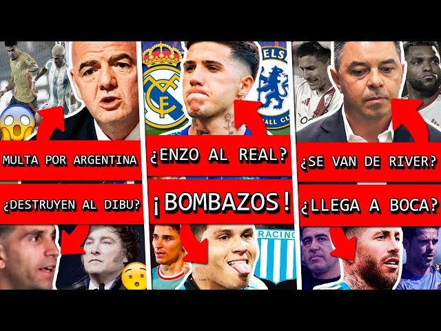 FIFA multa a COLOMBIA por ARGENTINA+ DIBU polémico+ ENZO a REAL MADRID?+ 9 JUGADORES se VAN de RIVER