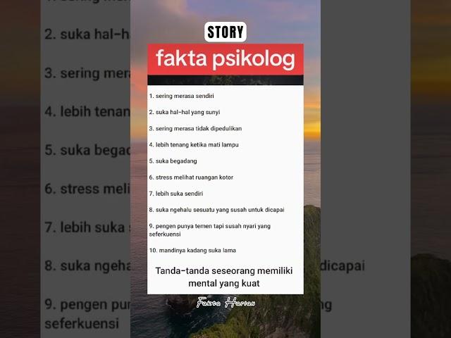 fakta psikologi nih gess...