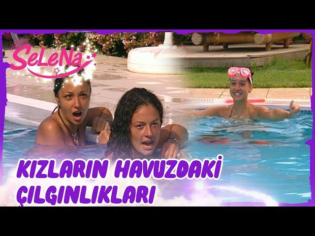 Dilara ve Kıvılcım havuza giriyor | Selena 79. Bölüm Sahneleri 