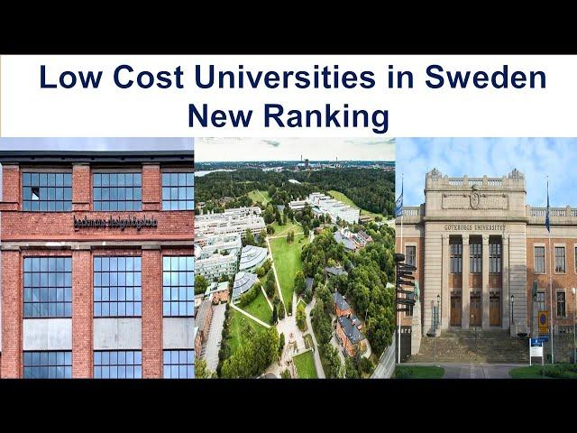 LOW COST UNIVERSITIES IN SWEDEN NEW RANKING