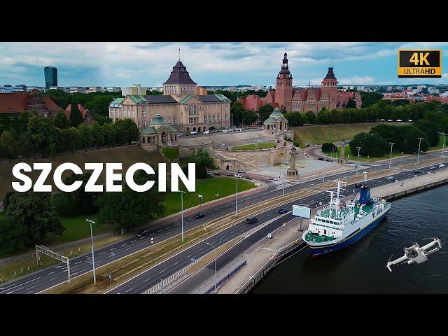 Szczecin z drona | wały Chrobrego | filharmonia szczecin | hanza tower | dji mini 3 | lato 2024 | 4k