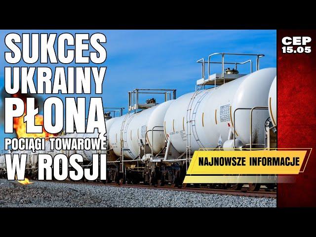 A great success for the Ukrainians. We managed to hit a train with a drone. Is this a new attack ...