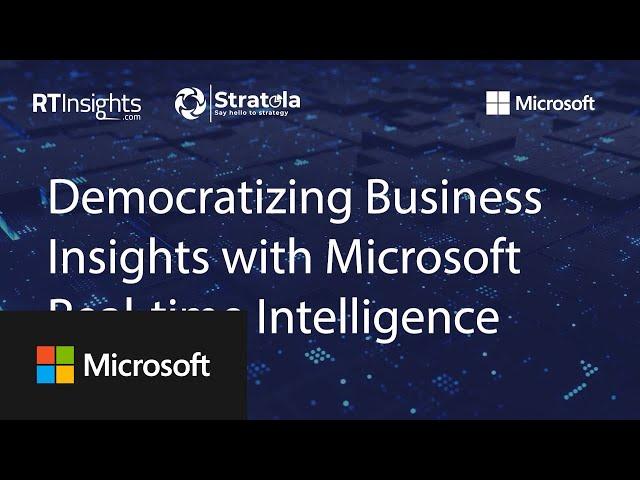 Democratizing Real-Time Intelligence with insights for everyone