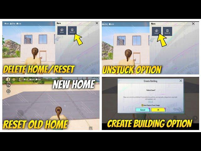 How To Delete Home & Reset Again Pubg Home // Pubg me Ghar Ko Wapas Se Kaese choose Kare