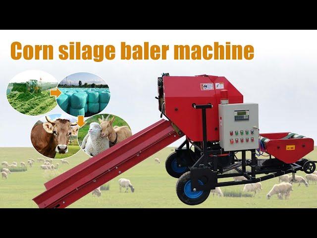 Hot selling corn silage baler machine from Taizy! TS-55-52 fully automatic silage baler machine