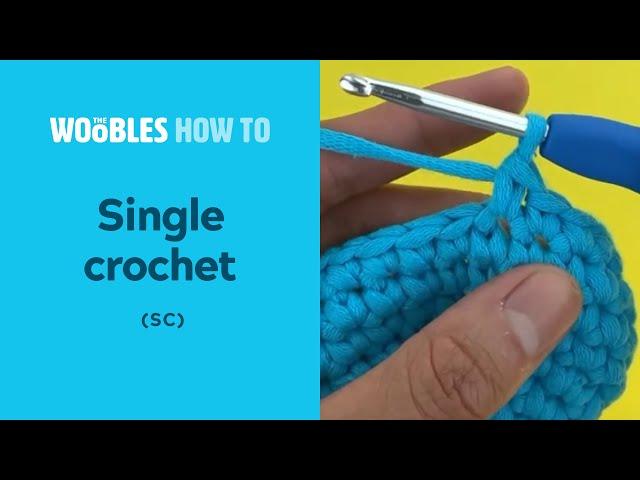 How to crochet single stitches (sc) in the round